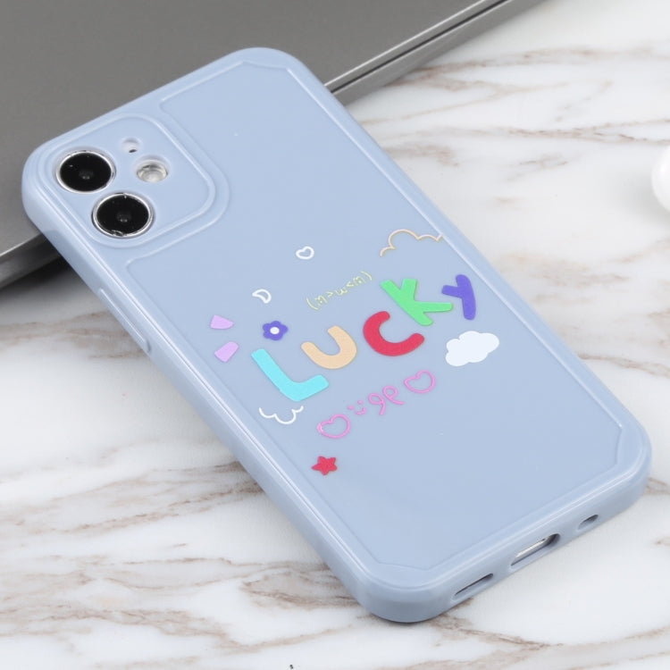 For iPhone 12 mini Lucky Letters TPU Soft Shockproof Case