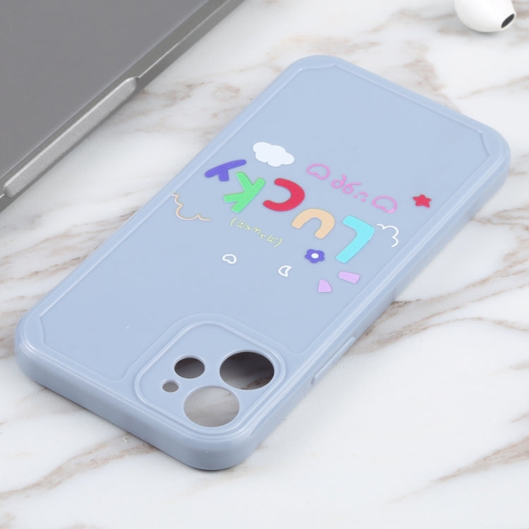 For iPhone 12 mini Lucky Letters TPU Soft Shockproof Case