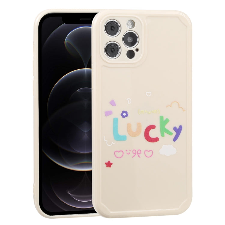 For iPhone 12 Pro Lucky Letters TPU Soft Shockproof Case