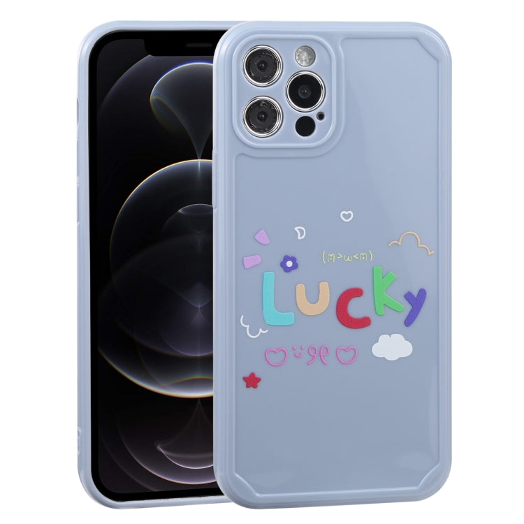 For iPhone 12 Pro Lucky Letters TPU Soft Shockproof Case