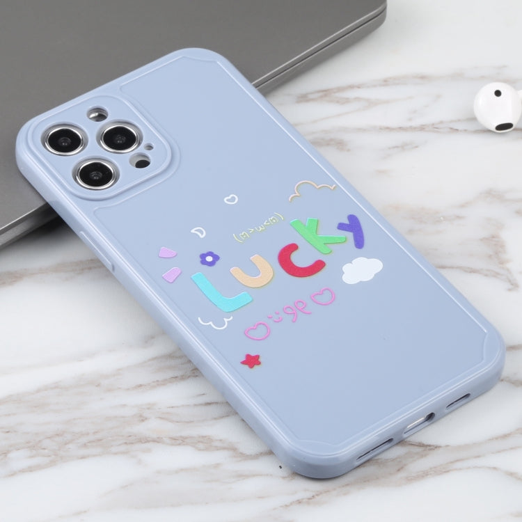 For iPhone 12 Pro Lucky Letters TPU Soft Shockproof Case