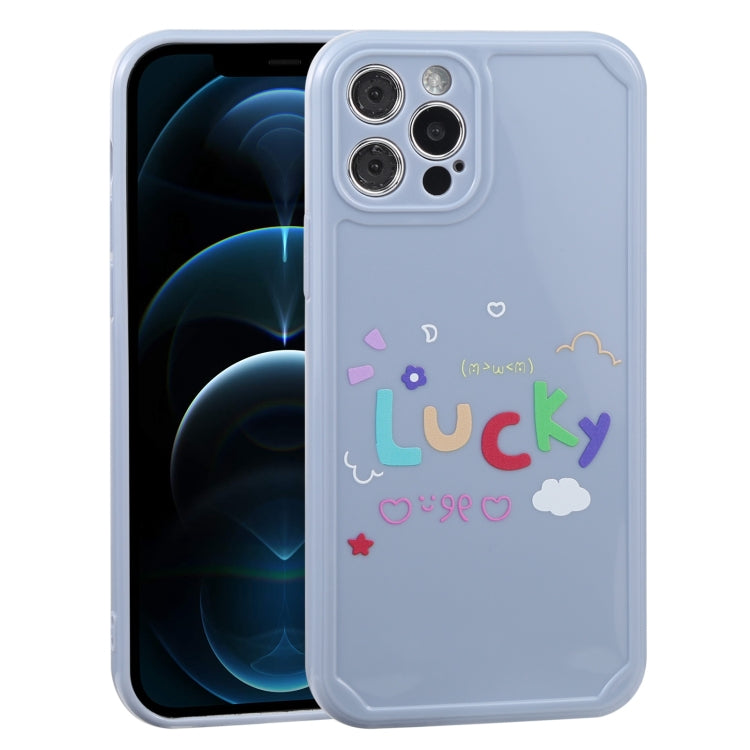 For iPhone 12 Pro Max Lucky Letters TPU Soft Shockproof Case