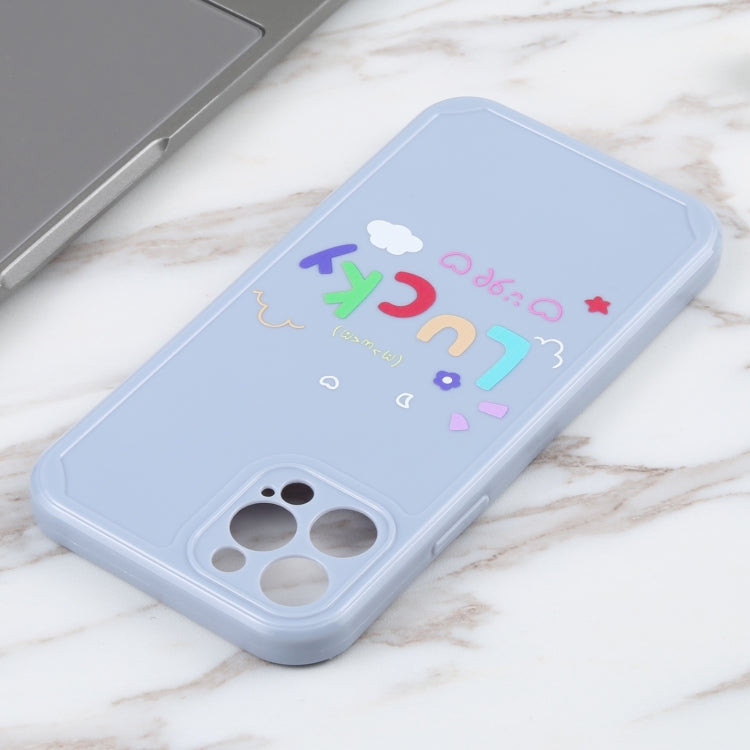 For iPhone 12 Pro Max Lucky Letters TPU Soft Shockproof Case