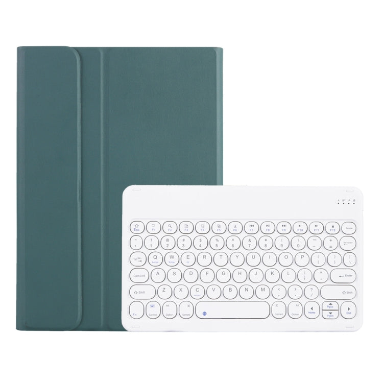 Y0N5 TPU Tablet Case Lambskin Texture Round Keycap Bluetooth Keyboard Leather Tablet Case with Holder For Xiaomi Pad 5 / 5 Pro