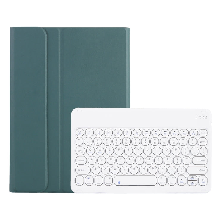 Y0N5 TPU Tablet Case Lambskin Texture Round Keycap Bluetooth Keyboard Leather Tablet Case with Holder For Xiaomi Pad 5 / 5 Pro
