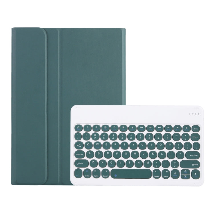 Y0N5 TPU Tablet Case Lambskin Texture Round Keycap Bluetooth Keyboard Leather Tablet Case with Holder For Xiaomi Pad 5 / 5 Pro