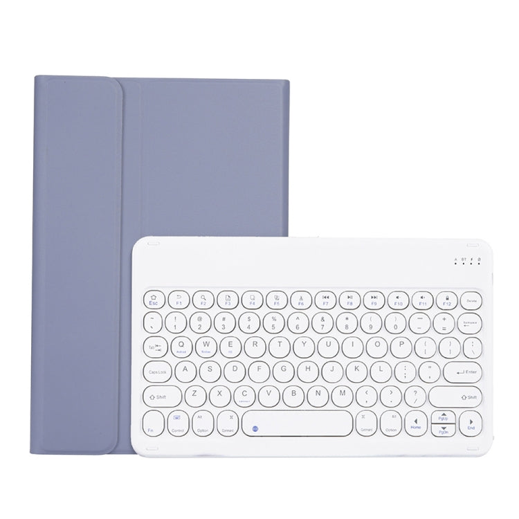 Y0N5 TPU Tablet Case Lambskin Texture Round Keycap Bluetooth Keyboard Leather Tablet Case with Holder For Xiaomi Pad 5 / 5 Pro