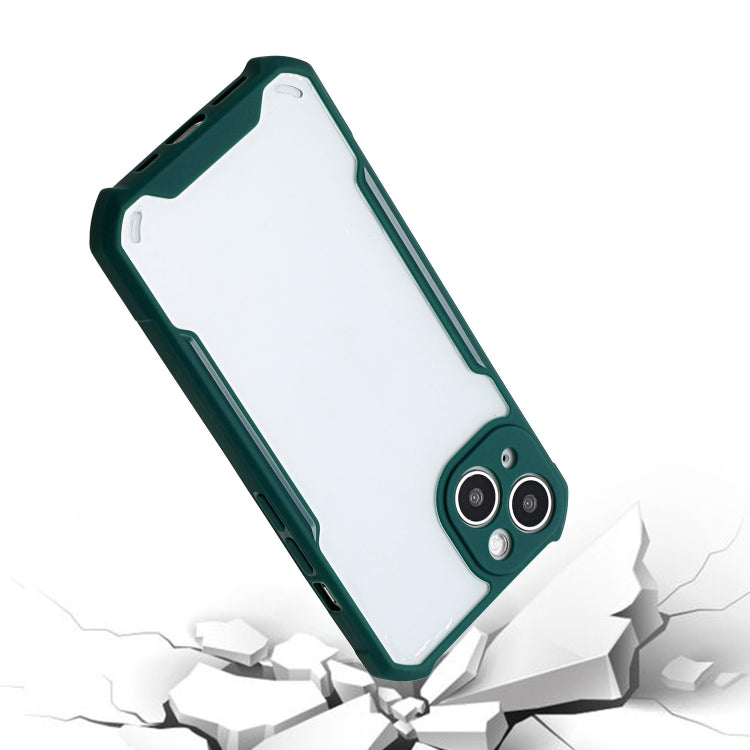 For iPhone 13 mini Acrylic + Color TPU Shockproof Case