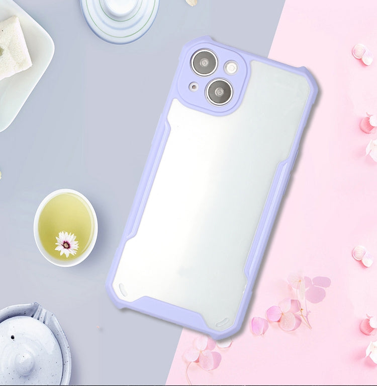 For iPhone 13 Acrylic + Color TPU Shockproof Case