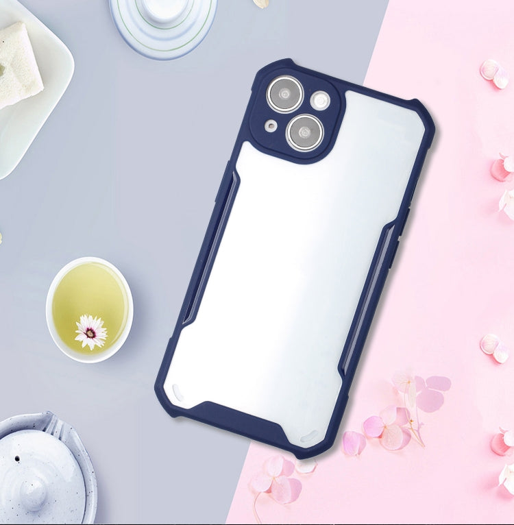For iPhone 13 Acrylic + Color TPU Shockproof Case