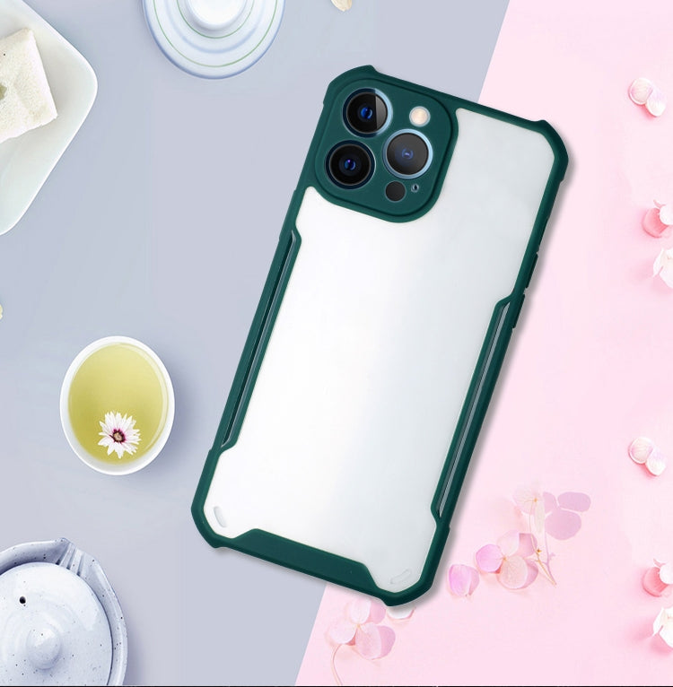 For iPhone 13 Pro Max Acrylic + Color TPU Shockproof Case