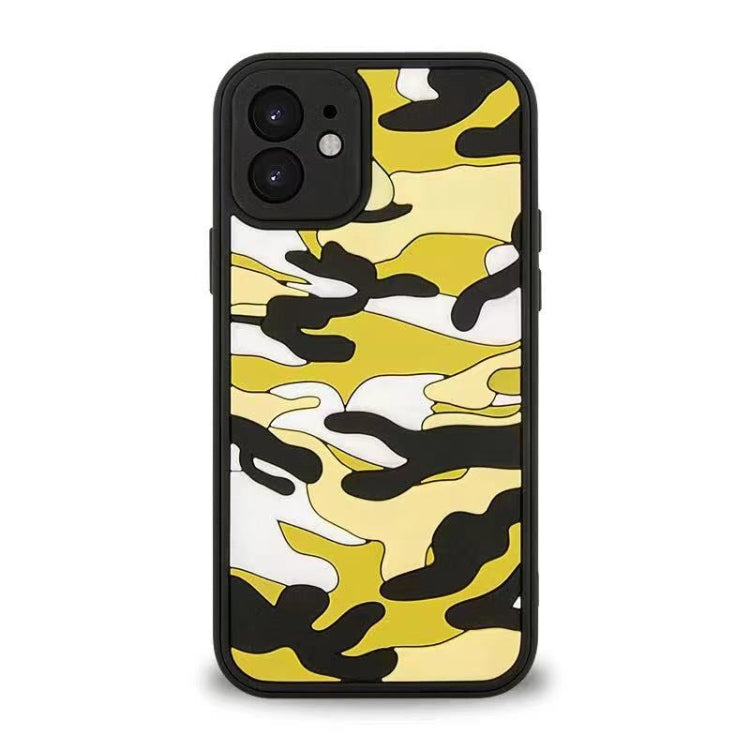For iPhone 12 Camouflage Clouds Embossed Skin Feel Silicone Shockproof Case