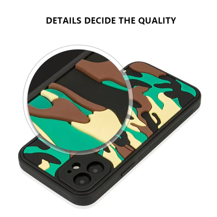 For iPhone 11 Camouflage Clouds Embossed Skin Feel Silicone Shockproof Case
