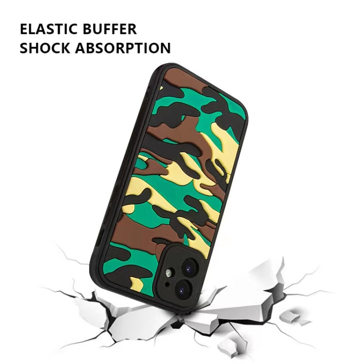 For iPhone 11 Pro Camouflage Clouds Embossed Skin Feel Silicone Shockproof Case