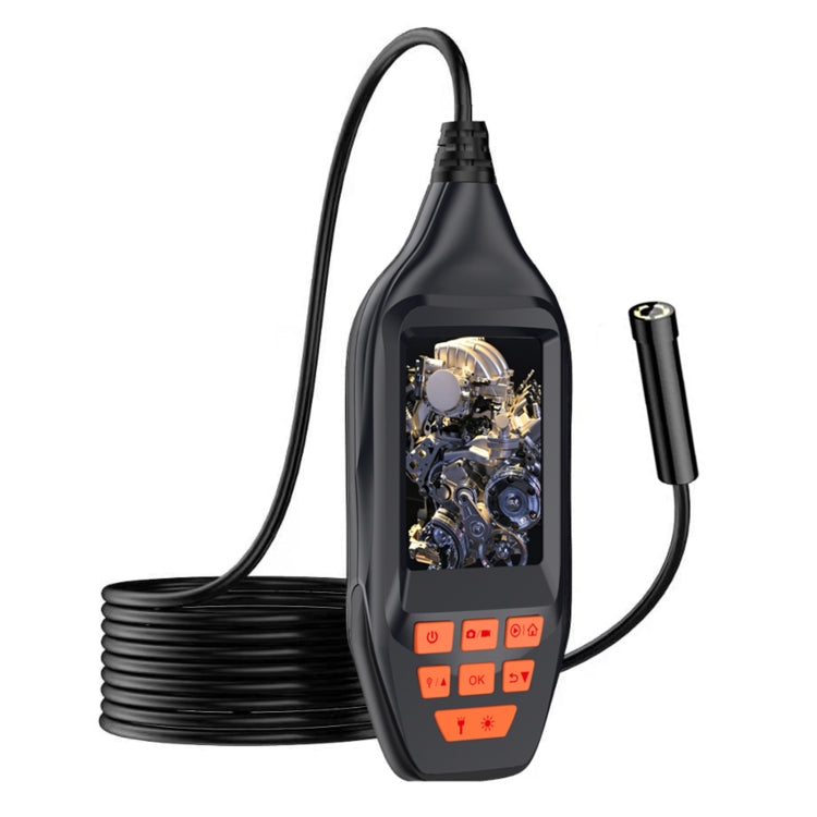 M30 1080P 5.5mm Single Lens HD Industrial Digital Endoscope with 3.0 inch TFT Screen, Cable Length:5m Hard Cable(Black)