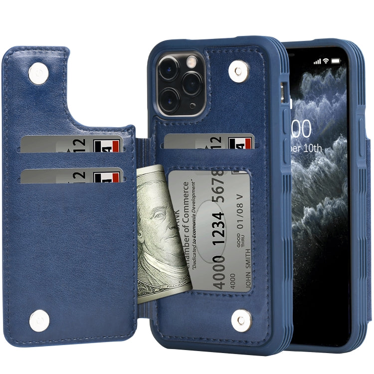 For iPhone 13 Pro PU + TPU Shockproof Protective Case with Card Slot & Wallet
