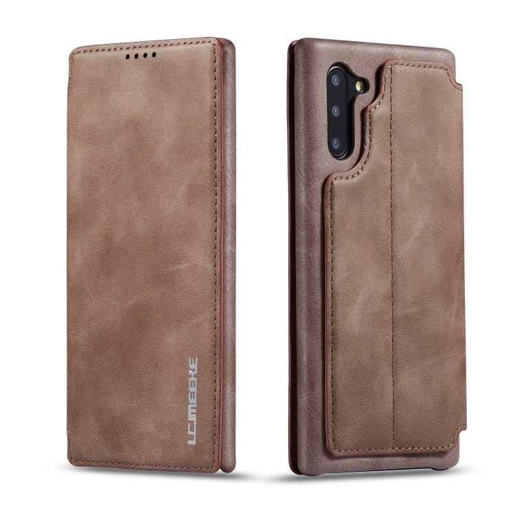 For Galaxy A20 Hon Ancient Series Leather Case with Card Slots & Holder & Wallet