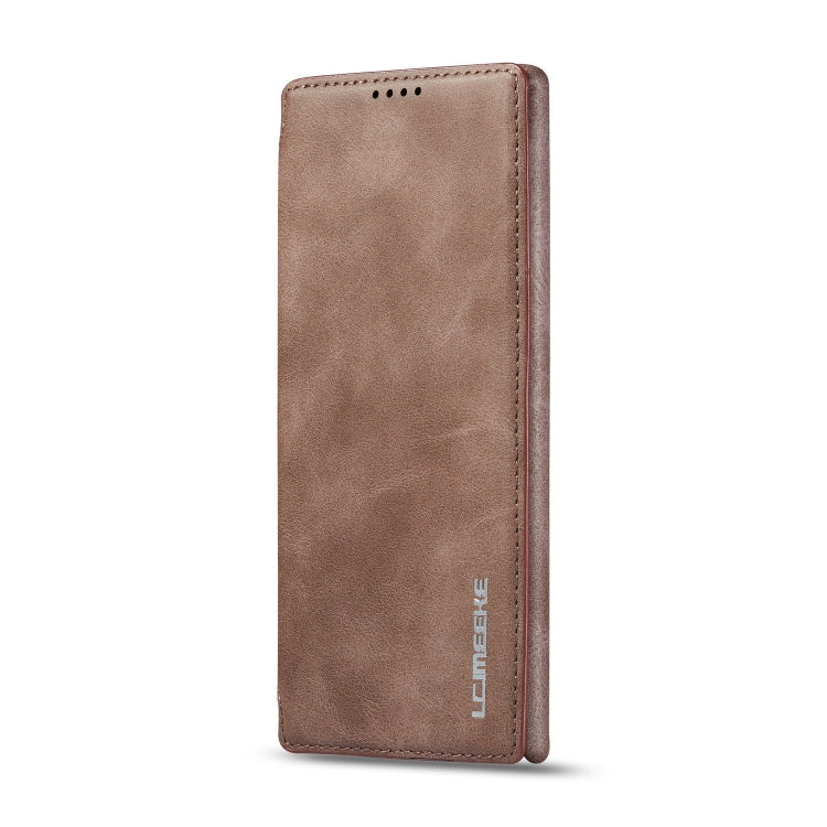 For Galaxy A20 Hon Ancient Series Leather Case with Card Slots & Holder & Wallet