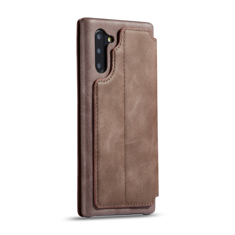 For Galaxy A20 Hon Ancient Series Leather Case with Card Slots & Holder & Wallet