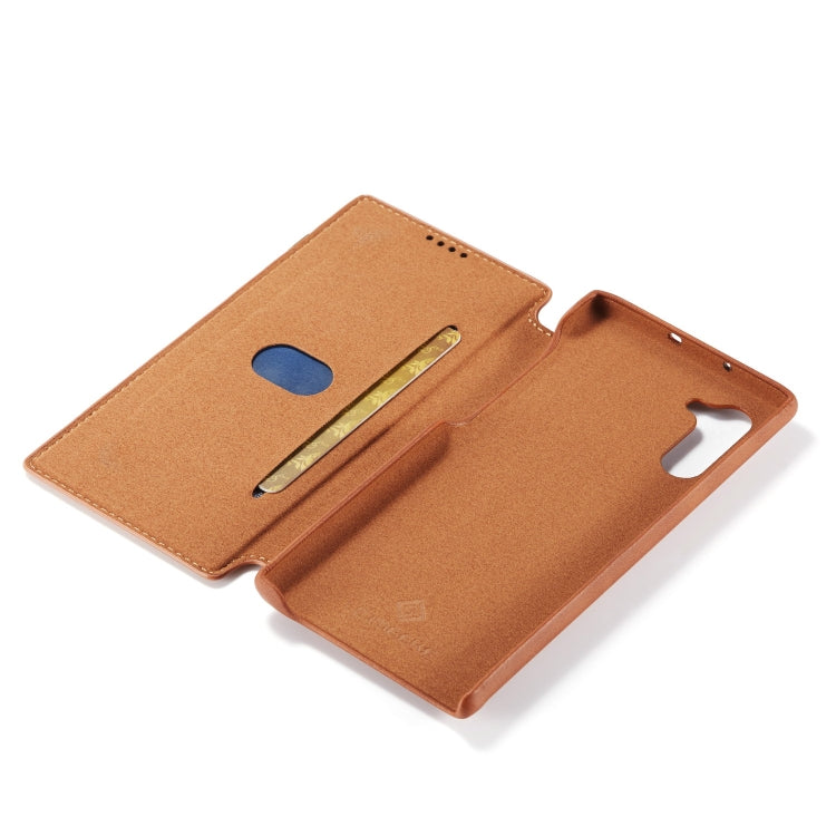 For Galaxy A20 Hon Ancient Series Leather Case with Card Slots & Holder & Wallet