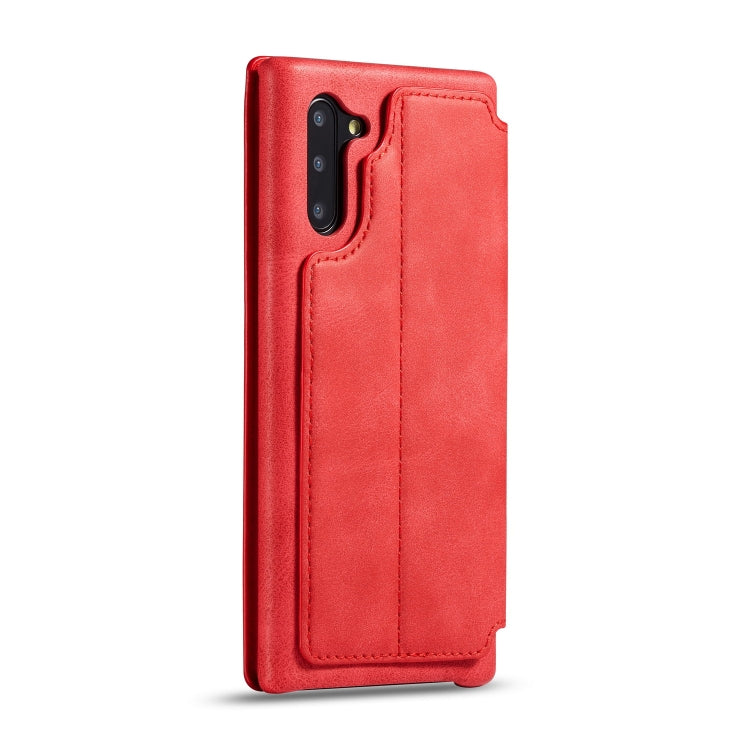 For Galaxy A20 Hon Ancient Series Leather Case with Card Slots & Holder & Wallet