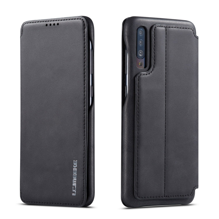 For Galaxy A50 Hon Ancient Series Leather Case with Card Slots & Holder & Wallet