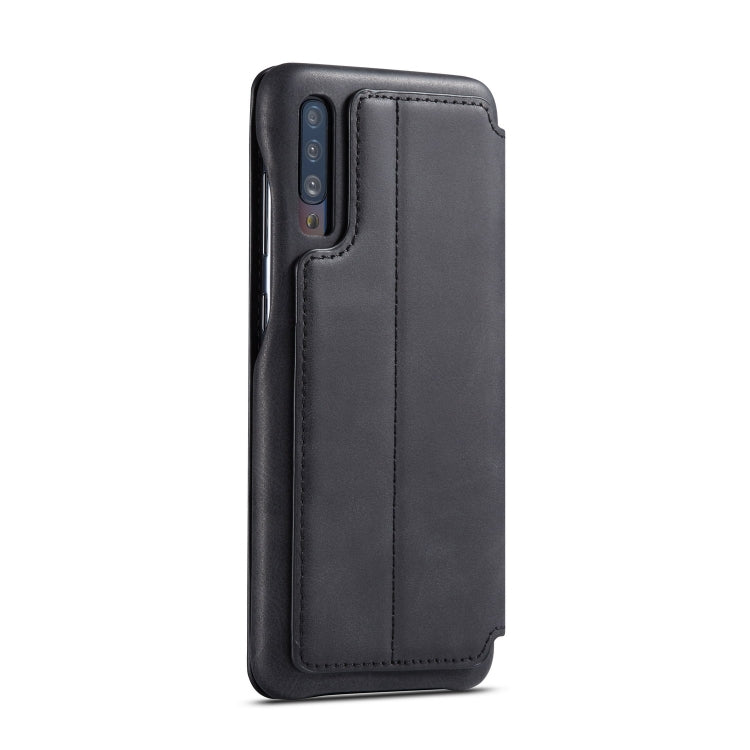 For Galaxy A50 Hon Ancient Series Leather Case with Card Slots & Holder & Wallet