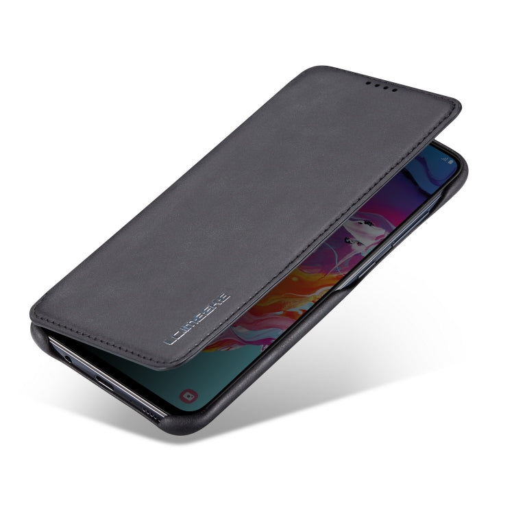 For Galaxy A50 Hon Ancient Series Leather Case with Card Slots & Holder & Wallet
