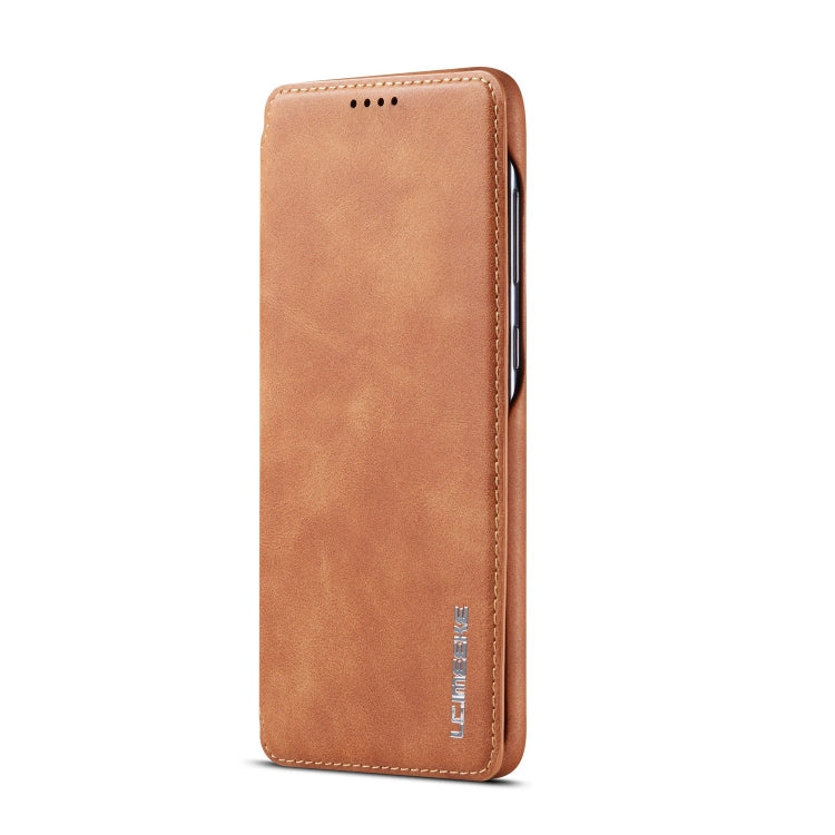 For Galaxy A50 Hon Ancient Series Leather Case with Card Slots & Holder & Wallet