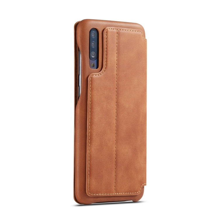 For Galaxy A50 Hon Ancient Series Leather Case with Card Slots & Holder & Wallet