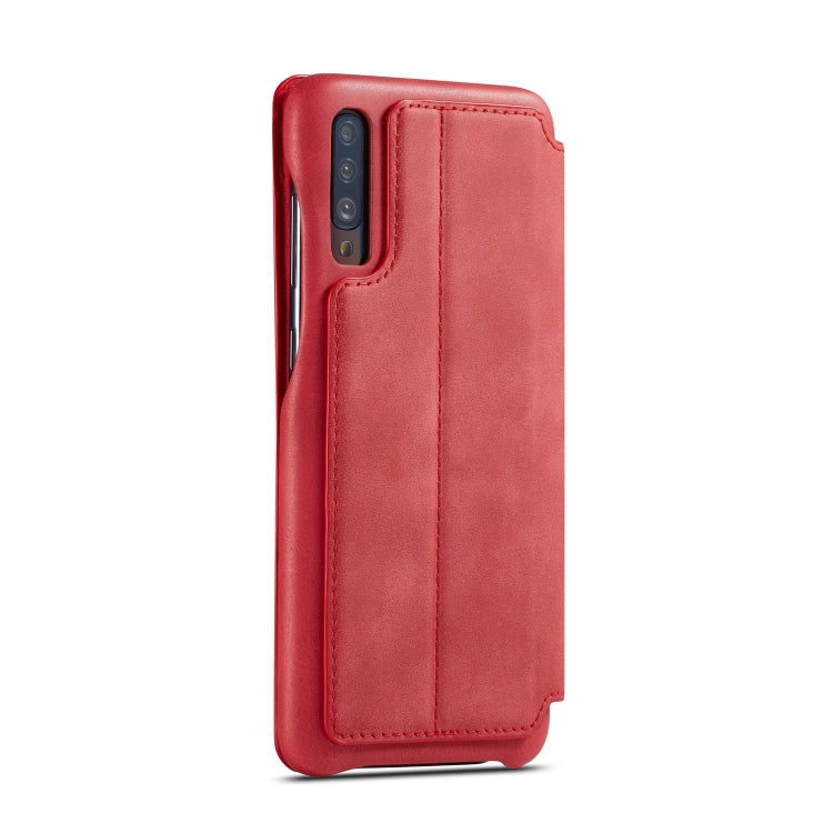 For Galaxy A50 Hon Ancient Series Leather Case with Card Slots & Holder & Wallet
