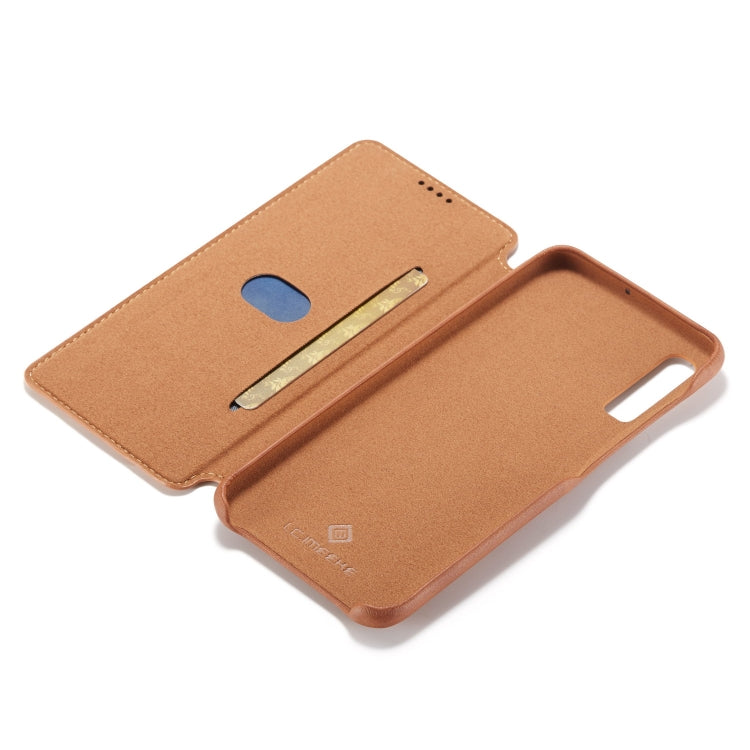 For Galaxy A50 Hon Ancient Series Leather Case with Card Slots & Holder & Wallet