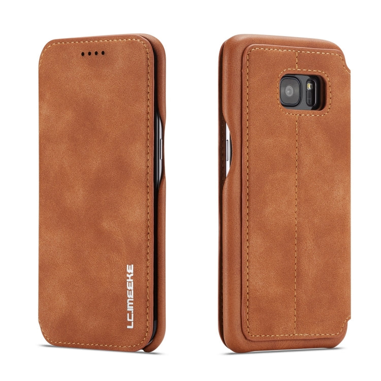 For Galaxy S7 Hon Ancient Series Leather Case with Card Slots & Holder & Wallet