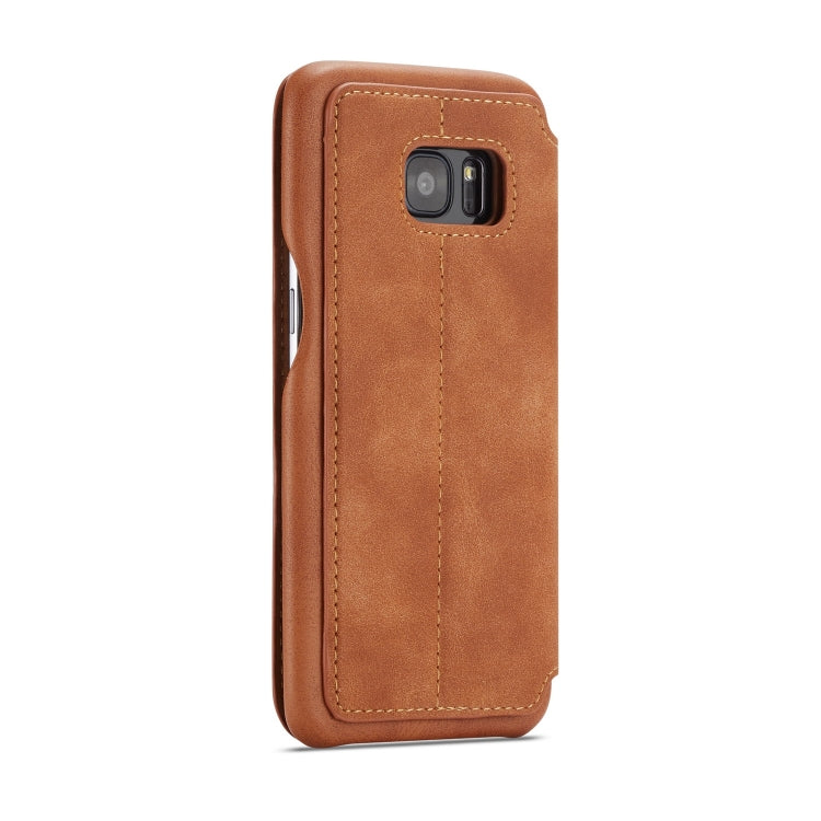 For Galaxy S7 Hon Ancient Series Leather Case with Card Slots & Holder & Wallet