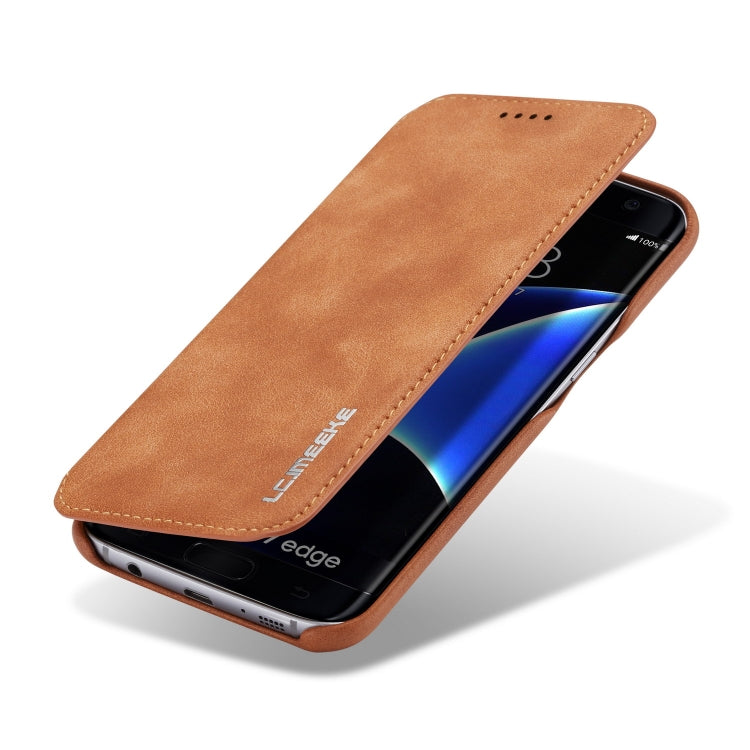 For Galaxy S7 Hon Ancient Series Leather Case with Card Slots & Holder & Wallet