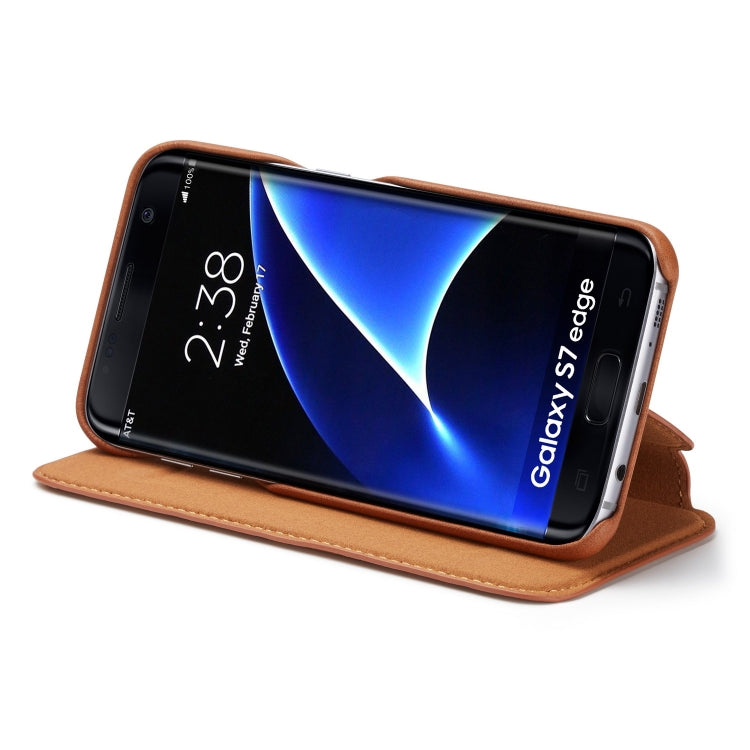 For Galaxy S7 Hon Ancient Series Leather Case with Card Slots & Holder & Wallet