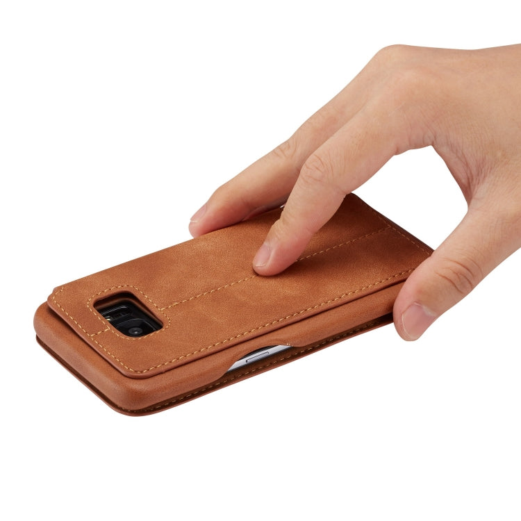 For Galaxy S7 Hon Ancient Series Leather Case with Card Slots & Holder & Wallet