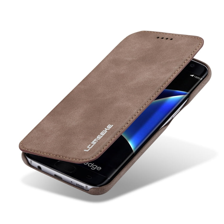 For Galaxy S7 Hon Ancient Series Leather Case with Card Slots & Holder & Wallet