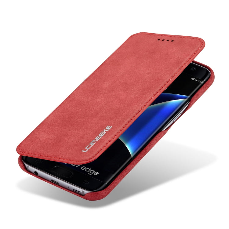 For Galaxy S7 Hon Ancient Series Leather Case with Card Slots & Holder & Wallet