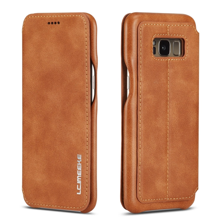 For Galaxy S8 Hon Ancient Series Leather Case with Card Slots & Holder & Wallet