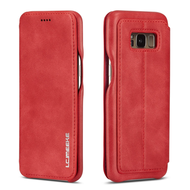 For Galaxy S8 Hon Ancient Series Leather Case with Card Slots & Holder & Wallet