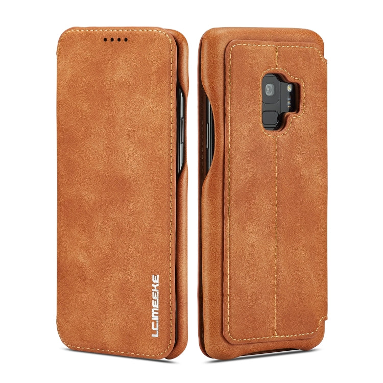 ForGalaxy S9 Hon Ancient Series Leather Case with Card Slots & Holder & Wallet