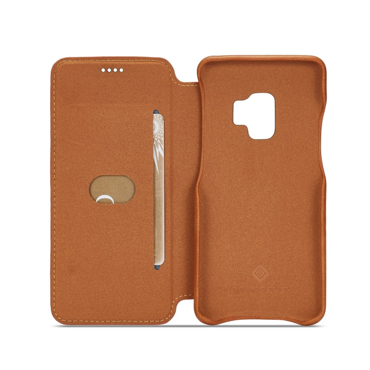ForGalaxy S9 Hon Ancient Series Leather Case with Card Slots & Holder & Wallet