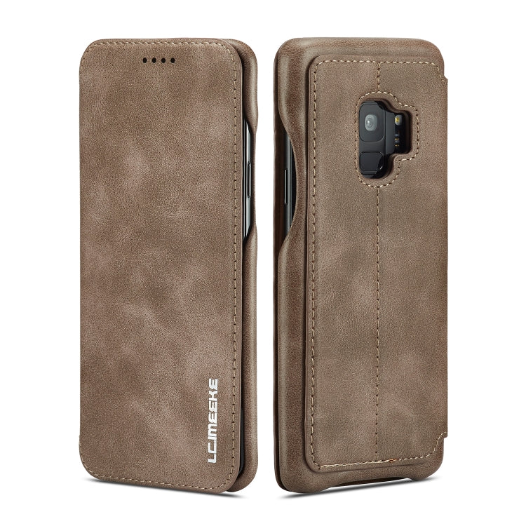 ForGalaxy S9 Hon Ancient Series Leather Case with Card Slots & Holder & Wallet