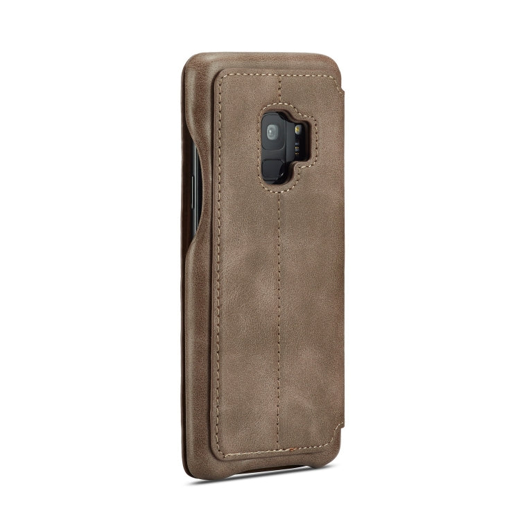 ForGalaxy S9 Hon Ancient Series Leather Case with Card Slots & Holder & Wallet