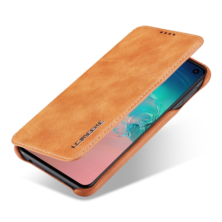 For Galaxy S10e Hon Ancient Series Leather Case with Card Slots & Holder & Wallet