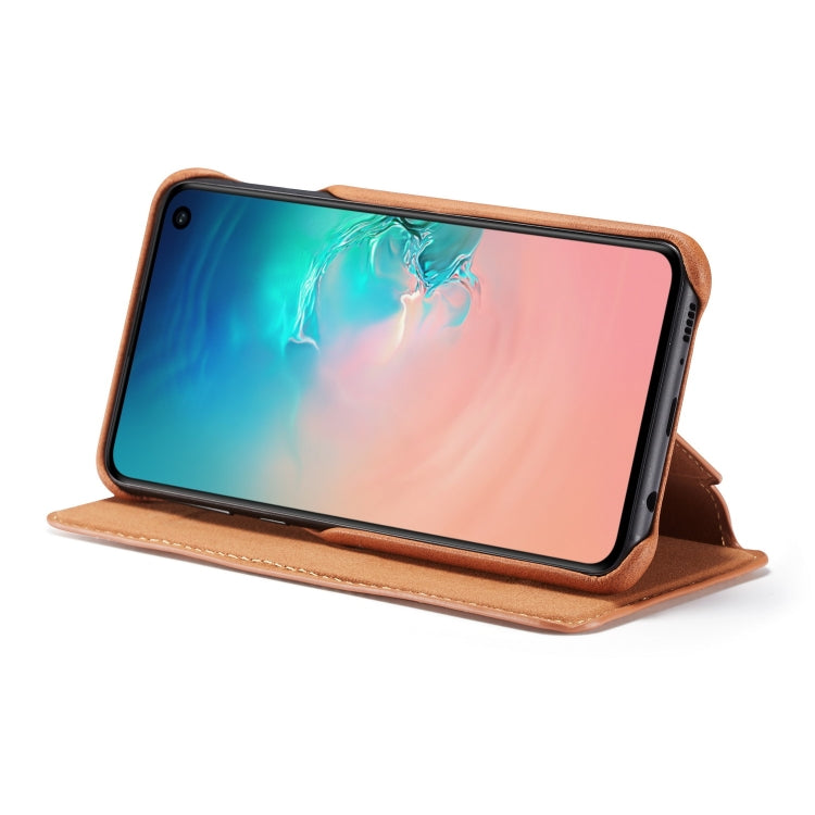 For Galaxy S10e Hon Ancient Series Leather Case with Card Slots & Holder & Wallet
