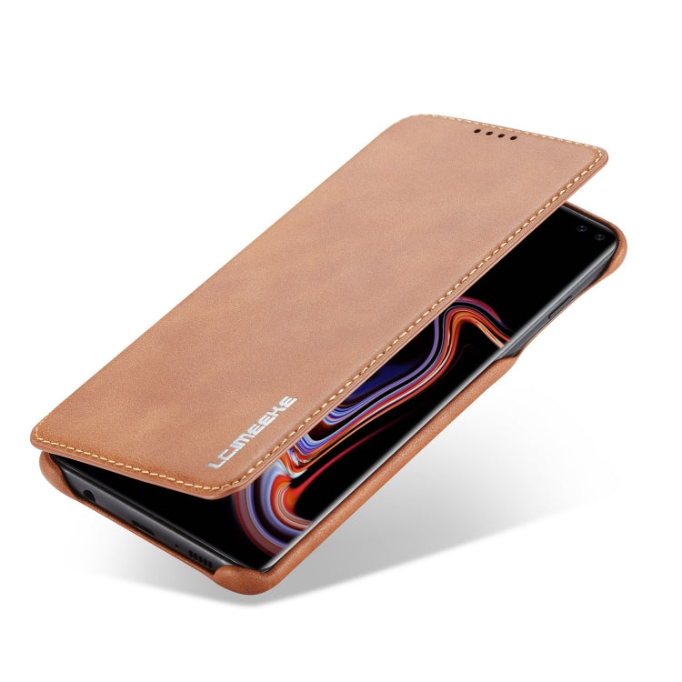 For Galaxy S10 Hon Ancient Series Leather Case with Card Slots & Holder & Wallet