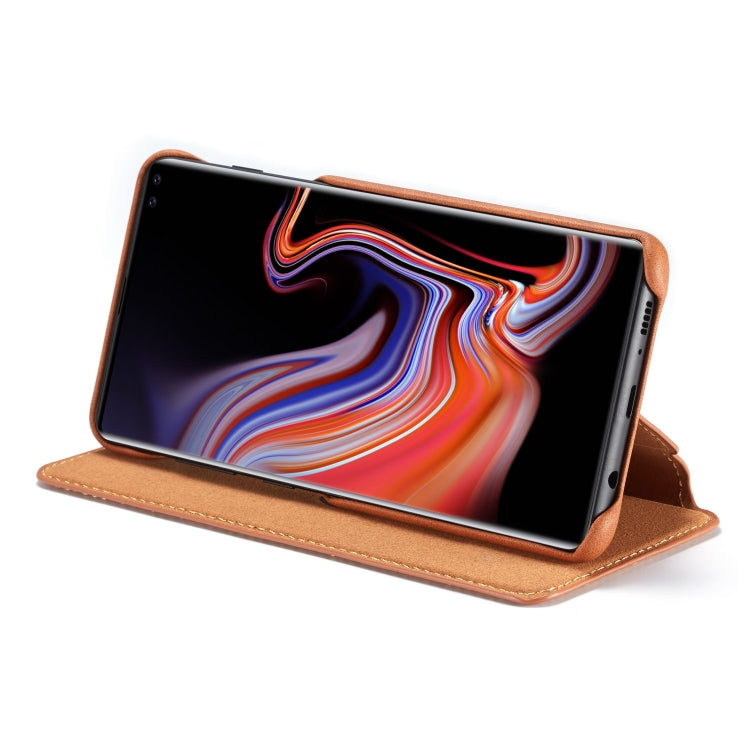 For Galaxy S10 Hon Ancient Series Leather Case with Card Slots & Holder & Wallet