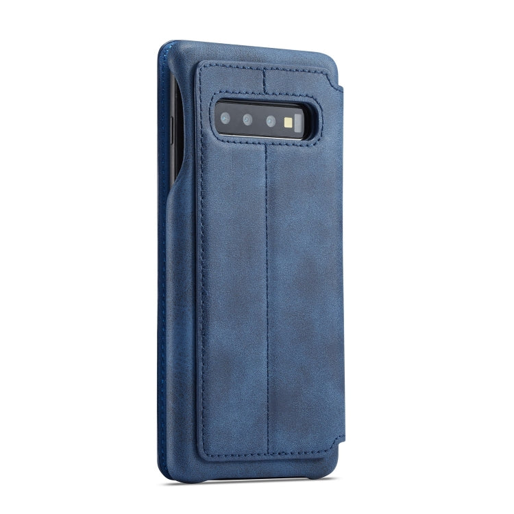 For Galaxy S10 Hon Ancient Series Leather Case with Card Slots & Holder & Wallet